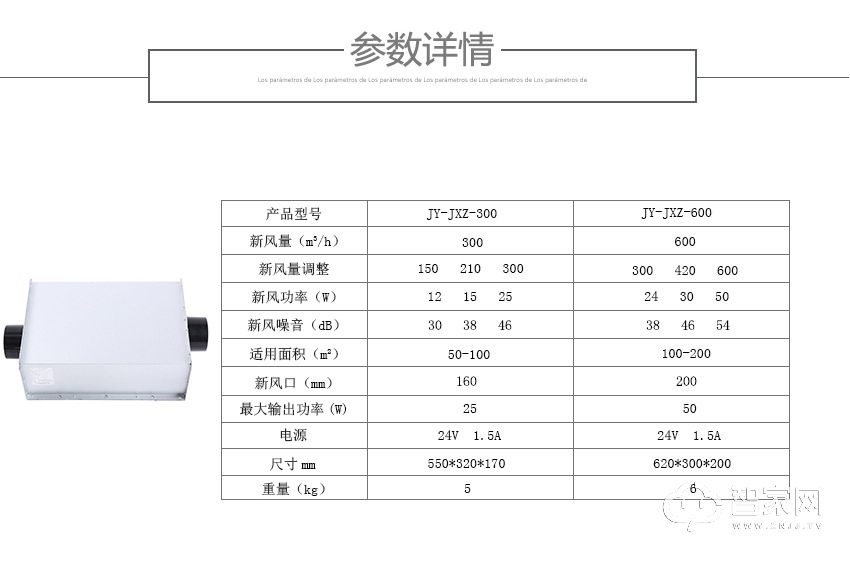 商用吊顶中央新风机 静音除甲醛新风系统