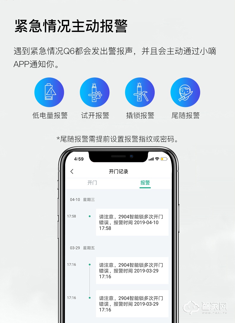 德施曼Q6智能电子门锁 盗门密码锁