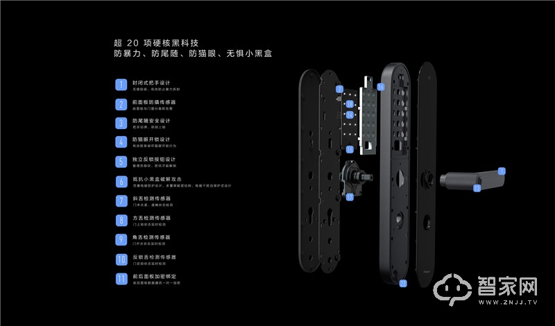 Aqara智能门锁N100 7大开锁方式 半导体指纹识别 