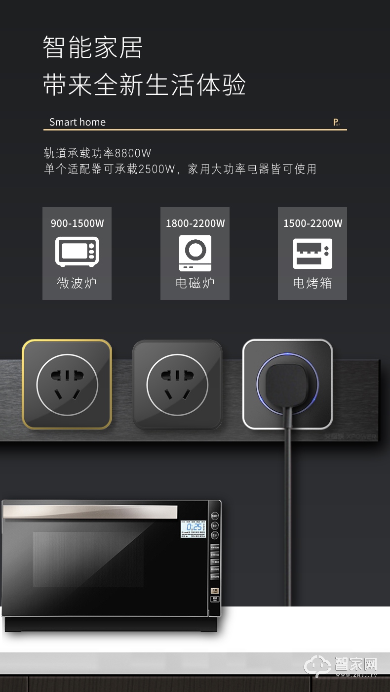 艾宝沃xpower可移动电力轨道插座厨房专用